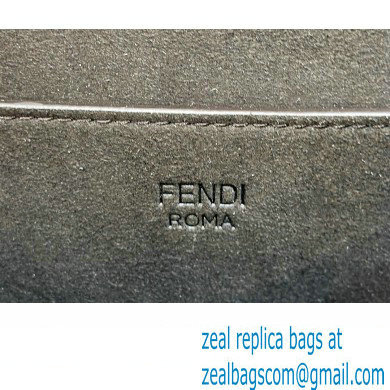 Fendi C Com Medium bag in Brown FF jacquard fabric and leather 2023